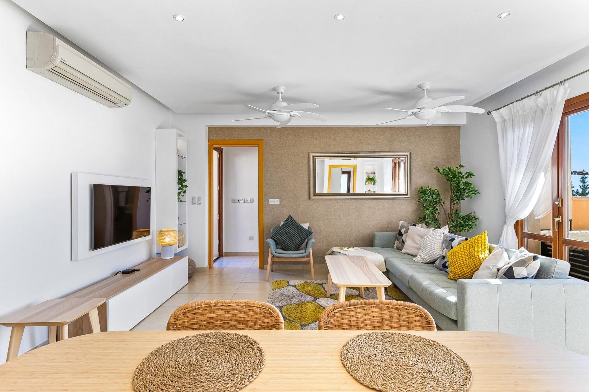 2 Bedroom Apartment Thalassa With Sea And Sunset Views, Aphrodite Hills Resort Куклия Экстерьер фото