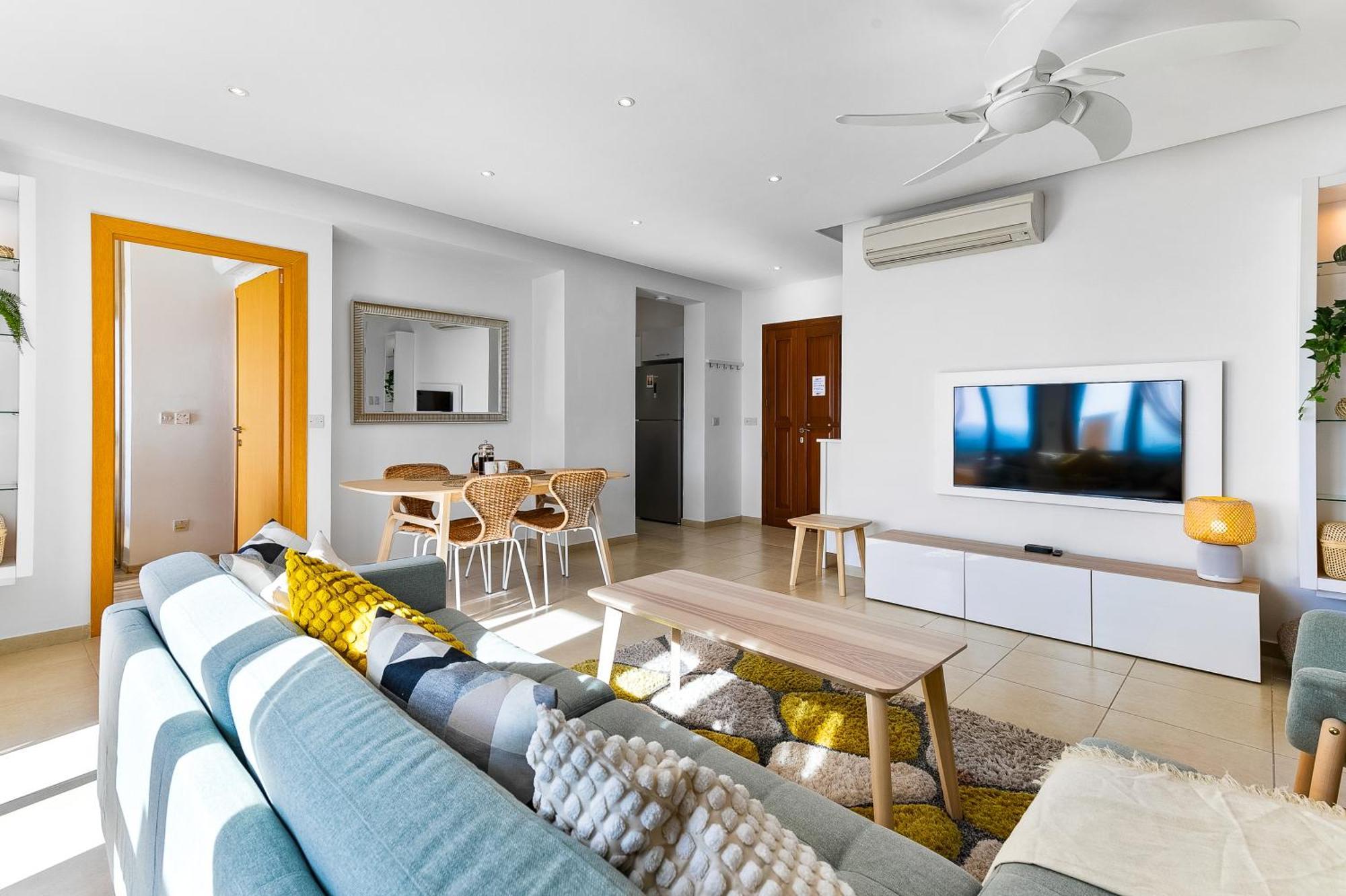 2 Bedroom Apartment Thalassa With Sea And Sunset Views, Aphrodite Hills Resort Куклия Экстерьер фото