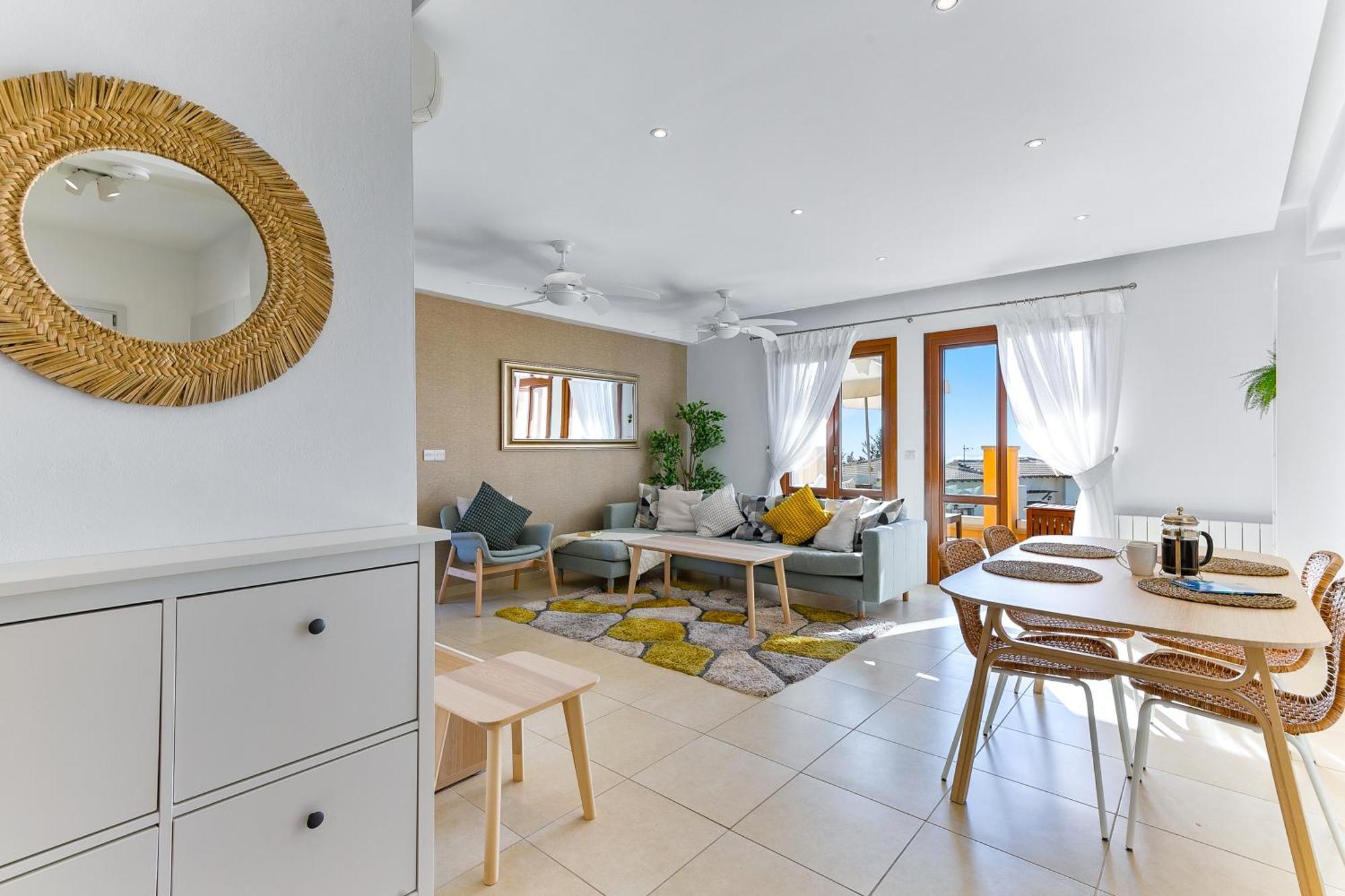 2 Bedroom Apartment Thalassa With Sea And Sunset Views, Aphrodite Hills Resort Куклия Экстерьер фото