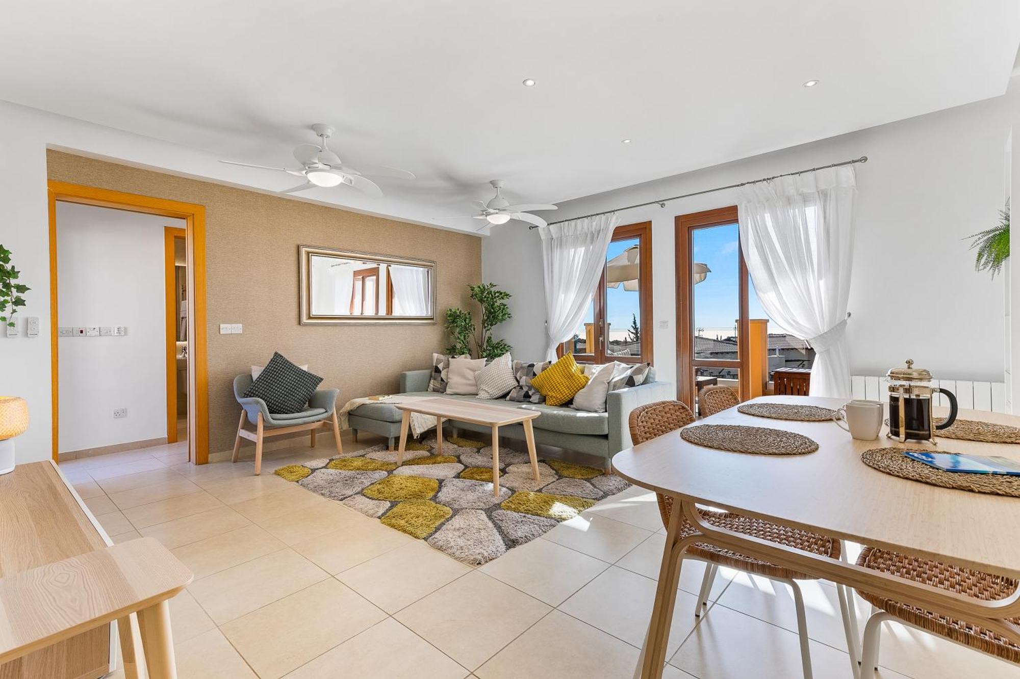 2 Bedroom Apartment Thalassa With Sea And Sunset Views, Aphrodite Hills Resort Куклия Экстерьер фото